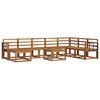 vidaXL Outdoor-Sofagarnitur 9 pcs Natur Massivholz Akazie