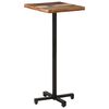 vidaXL Bistrotisch Quadratisch 50x50x110 cm Altholz Massiv