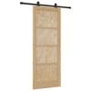 vidaXL Schiebet&uuml;r ORKDAL Natur 83 x 211 cm Massives Kiefernholz