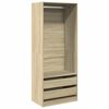 vidaXL Kleiderschrank Sonoma-Eiche 80x50x200 cm Holzwerkstoff