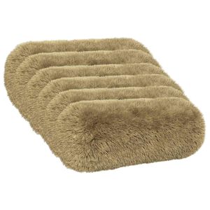 vidaXL Kissen mit Kissen HEERLEN 6 Stk. Hellgrau PV Fleece