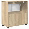 vidaXL Badezimmerschrank mit Speicher Sonoma-Eiche 61 x 35 x 64 cm