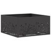 vidaXL Feuerstelle Schwarz 60 x 60 x 30 cm Stahl