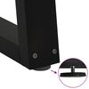 vidaXL Esstisch Beine V-Form 2 Stück Schwarz 70x(72-73,3) cm Stahl