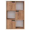 vidaXL B&uuml;cherregal Braun Eichen-Optik 60x27,5x88 cm Holzwerkstoff