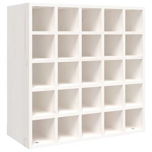 vidaXL Weinschrank Wei&szlig; 56 x 25 x 56 cm Massivholz Kiefer