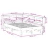 vidaXL B&uuml;cherregalbett ohne Matratze 120x200 cm Massivholz Kiefer