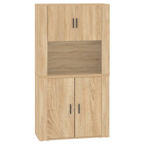 vidaXL Highboard Sonoma-Eiche Holzwerkstoff