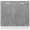 vidaXL Sp&uuml;lenunterschrank Betongrau 80x46x81,5 cm Holzwerkstoff