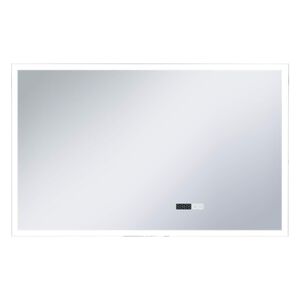 vidaXL LED-Badspiegel mit Ber&uuml;hrungssensor und Zeitanzeige 100x60 cm