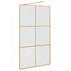 vidaXL Walk-in Duschwand Gold 115 x 195 cm Geh&auml;rtetes Glas