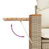 vidaXL Gartensofa mit Kissen 2-Sitzer Beige Poly Rattan