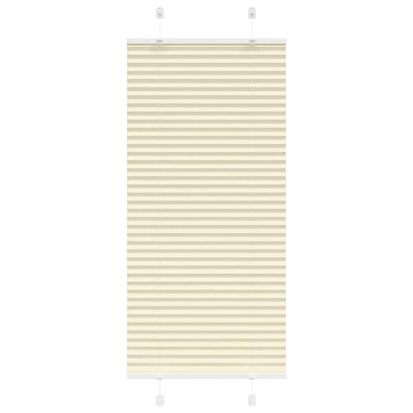 vidaXL Plissee Creme 55x100 cm Stoffbreite 54,4 cm Polyester