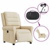 vidaXL Relaxsessel Elektrisch Creme Stoff