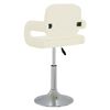 vidaXL Barhocker Creme Kunstleder