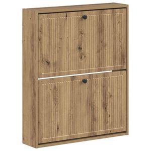 vidaXL Wandmontierter Schuhschrank EDE 71 x 17 x 86 cm Holzwerkstoff
