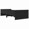 vidaXL Bettrahmen mit Schubladen Schwarz Eichen-Optik 90 x 200 cm