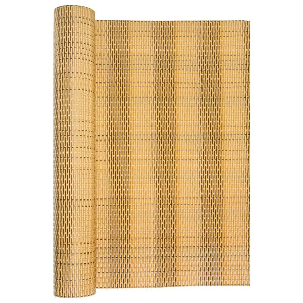 vidaXL Balkon-Sichtschutz Hellbraun 500x90 cm Poly Rattan