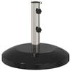 vidaXL Parasolbasis f&uuml;r 40-50 mm Pole 26.75 kg Schwarz