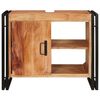 vidaXL Waschbeckenunterschrank mit Tür Massivholz Akazie und Eisen
