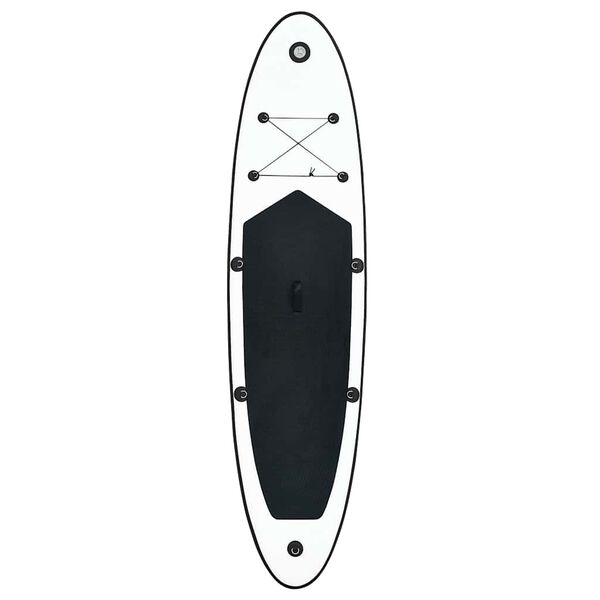 vidaXL Aufblasbares Stand Up Paddle Board Set Schwarz und Weiß