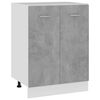 vidaXL Unterschrank Lyon Betongrau 60x46x81,5 cm Holzwerkstoff