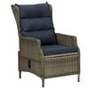 vidaXL 3-tlg. Garten-Lounge-Set mit Auflagen Poly Rattan Braun