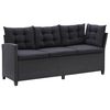 vidaXL Gartenm&ouml;bel-Sets Schwarz Poly-Rattan
