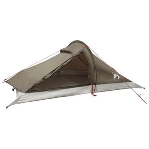 vidaXL Trekkingzelt 2 Personen Braun und Grau