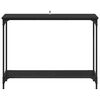 vidaXL Konsolentisch mit Regal Schwarz Eichen-Optik 101 x 30.5 x 75 cm
