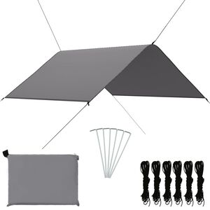 vidaXL Outdoor-Tarp 3x2,85 m Grau