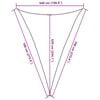 vidaXL Sonnensegel 160 g/m&sup2; Anthrazit 5x7x7 m HDPE