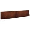vidaXL St&uuml;tzmauer 2 stk. 100 x 12 x 30 cm Wetterfeststahl Rostoptik