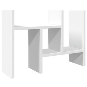 vidaXL Schreibtisch-Organizer Wei&szlig; 34,5x15,5x35,5 cm Holzwerkstoff