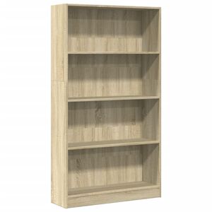 vidaXL B&uuml;cherregal Sonoma-Eiche 80x24x143 cm Holzwerkstoff