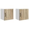 vidaXL Wandschrank PORTO 2 stk. Sonoma-Eiche Holzwerkstoff