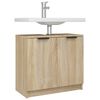 vidaXL Badschrank Sonoma-Eiche 64,5x33,5x59 cm Holzwerkstoff