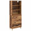 vidaXL Highboard Altholz 69,5 x 32,5 x 180 cm Holzwerkstoff