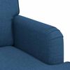 vidaXL Sofa 140cm Blau Metall