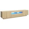 vidaXL TV-Schrank mit LED-Leuchten Sonoma-Eiche 180x35x40 cm