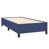 vidaXL Boxspringbett mit Matratze Blau 90x190 cm Stoff