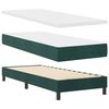 vidaXL Boxspringbett mit Matratze Dunkelgr&uuml;n 80 x 200 cm Samt