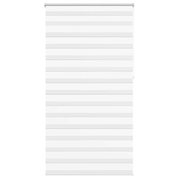 vidaXL Zebra-Rollo 120,9 x 230 cm, Stoffbreite 116,7 cm, Wei&szlig;