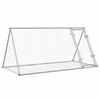 vidaXL Hasenstall Silbern 200x105x91 cm Verzinkter Stahl