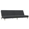 vidaXL Schlafsofa 2-Sitzer Dunkelgrau Stoff