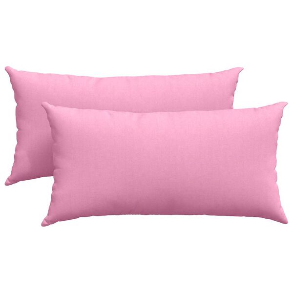vidaXL Sofakissen 2 Stück Rosa 80 x 40 cm Stoff