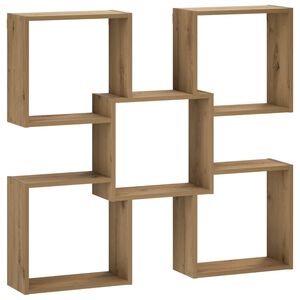vidaXL Wandregal Artisan-Eiche 99,5 x 17 x 91 cm Holzwerkstoff
