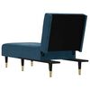 vidaXL Chaiselongue Blau Samt