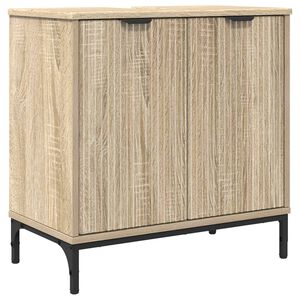 vidaXL Waschbeckenschrank Sonoma-Eiche 60,5 x 33,5 x 61 cm