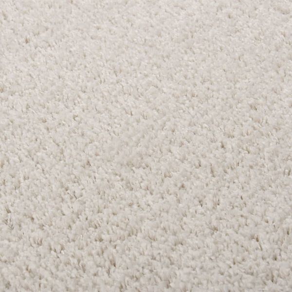 vidaXL Teppich Shaggy Hochflor Creme 200x290 cm